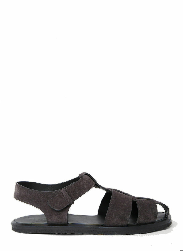 Photo: The Row - Fisherman Sandals in Brown