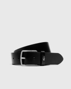 Lacoste 35 PLAIN LEATHER BELT Black Mens Keychain