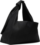 Omar Afridi Gray Coated Denim Knotted Lidia Tote