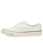 Visvim Men's Logan Deck Lo Canvas Sneakers in White