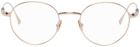TOM FORD Silver Leather Temple Glasses