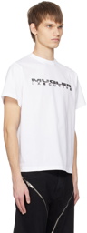 Mugler White Appliqué T-Shirt