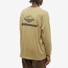 Battenwear Men's Long Sleeve Team Pocket T-Shirt in Olive