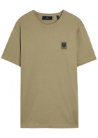 Belstaff Logo-appliquéd Cotton T-shirt Green