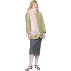 Jil Sander Pink Plain Scarf