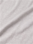 120% - Linen-Jersey T-Shirt - Gray