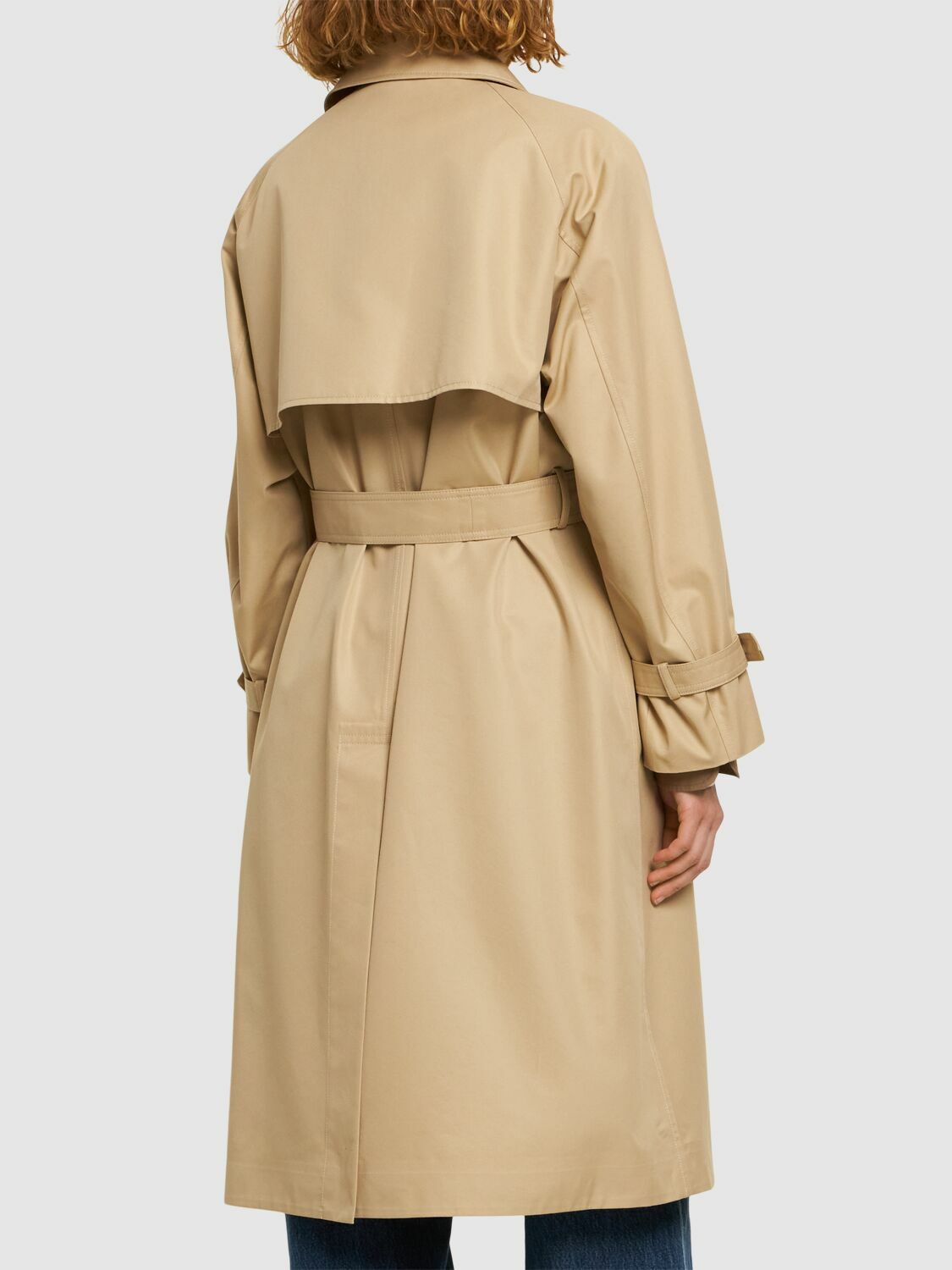 WEEKEND MAX MARA Canasta Cotton Blend Trench Coat Weekend