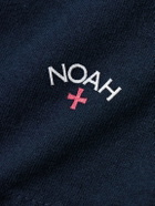 Noah - Logo-Print Recycled Cotton-Jersey T-Shirt - Blue