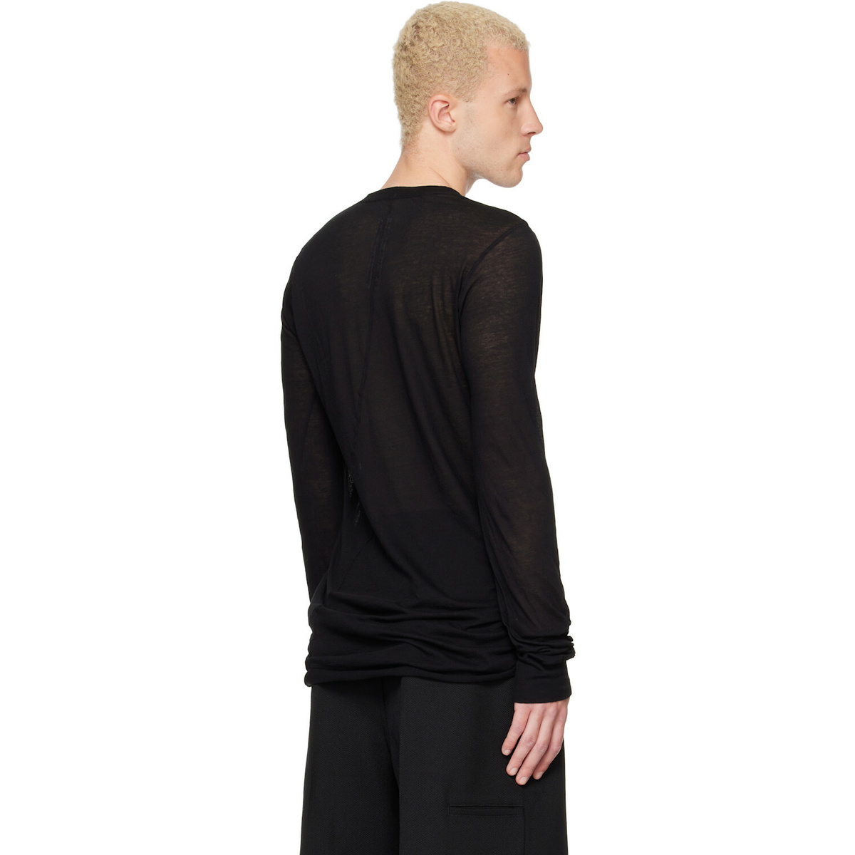 Rick Owens Black Tower Basic LS T-shirt