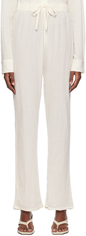 Photo: ÉTERNE Off-White Willow Lounge Pants