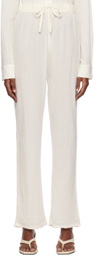 ÉTERNE Off-White Willow Lounge Pants