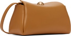 AMI Paris Tan Calfskin Leather Mini Carrousel Bag