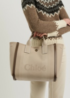 Chloe Carry Canvas Tote - Beige - One Size