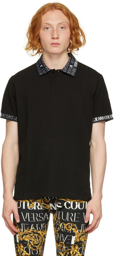 Photo: Versace Jeans Couture Black Print Polo