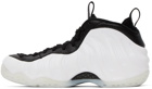 Nike White & Black Air Foamposite One Sneakers