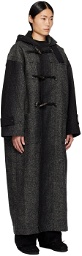 NEEDLES Black Long Duffle Coat