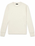 TOM FORD - Logo-Embroidered Lyocell and Cotton-Blend Jersey T-Shirt - White