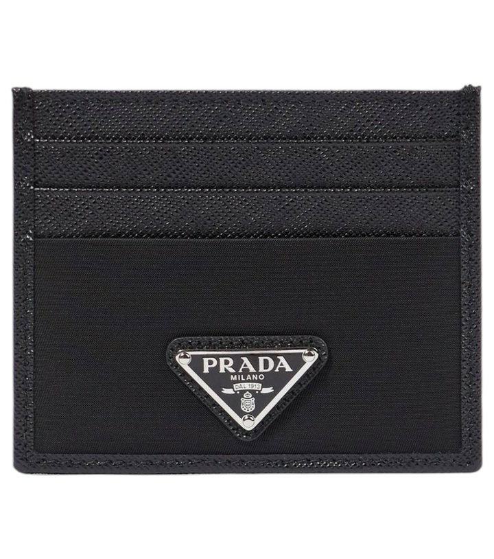 Photo: Prada Re-Nylon leather-trimmed card holder