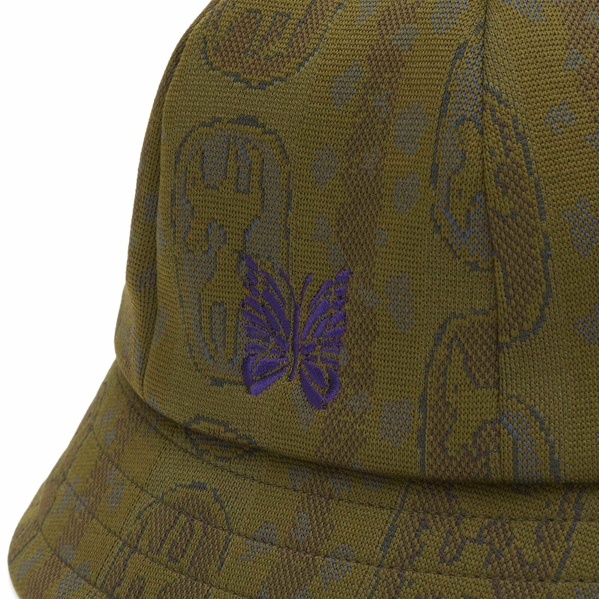 Needles Men's Jacquard Bermuda Hat in Olive