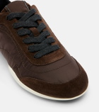 Brunello Cucinelli Monili suede-trimmed sneakers