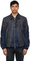 A.P.C. Navy Sacai Edition Eimi Denim Jacket