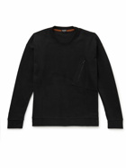 Zegna - Logo-Embroidered Cotton-Jersey Sweatshirt - Black