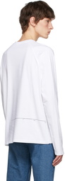 Tom Wood White Organic Cotton Long Sleeve T-Shirt