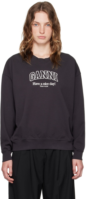 Photo: GANNI Black Isoli Sweatshirt