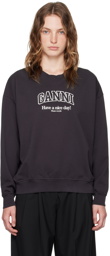 GANNI Black Isoli Sweatshirt