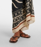 Johanna Ortiz Printed cotton beach cover-up