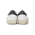 Golden Goose White and Black Hi Star Sneakers