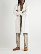 James Perse - Brushed Cotton and Cashmere-Blend Robe - White