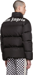 Palm Angels Black Quilted Down Jacket