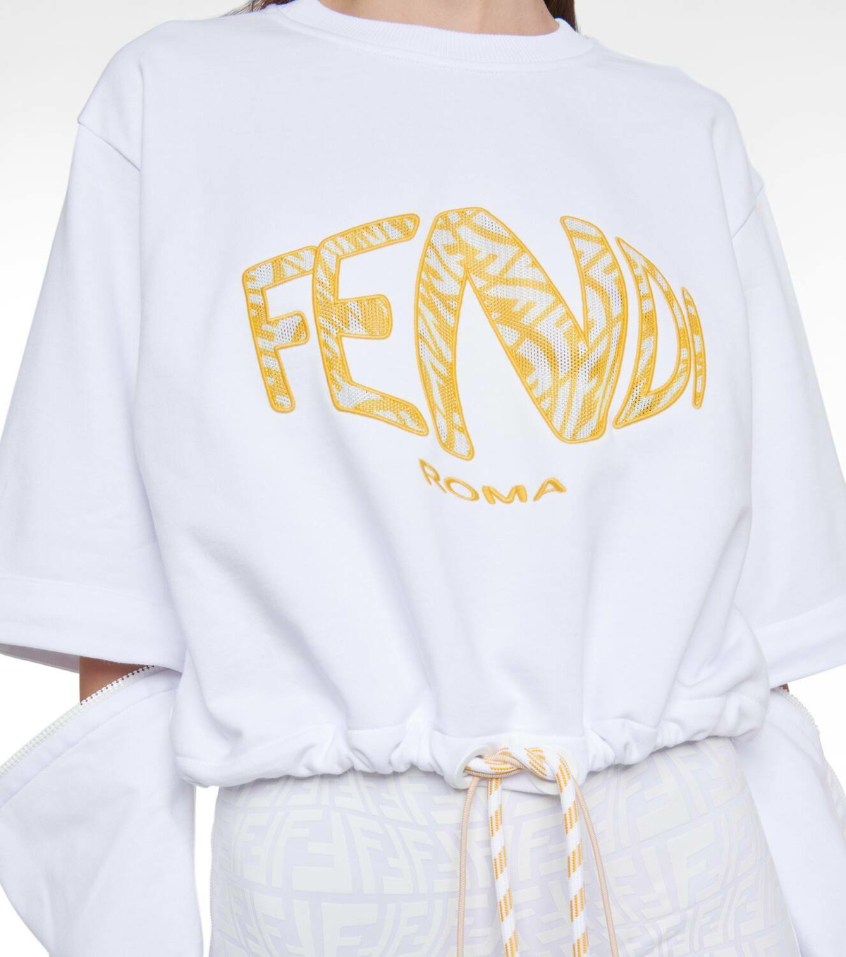 Fendi Logo cotton sweatshirt