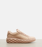 Jimmy Choo Diamond Light Maxi glitter leather sneakers