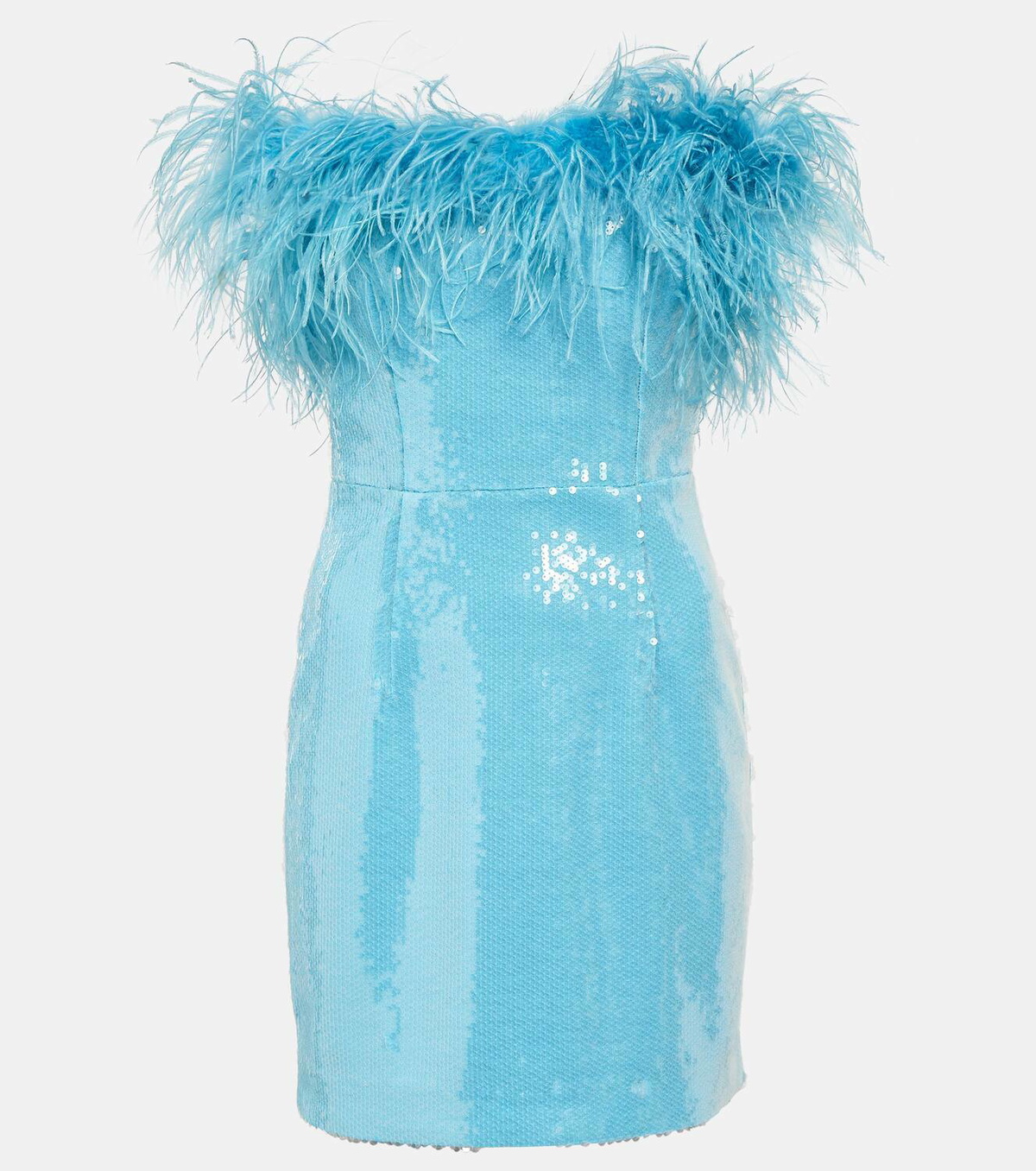 新作【Rebecca Vallance】Davina feather-trimmed minidress Davina feather-trimmed minidress in white - Rebecca Vallance
