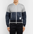 Thom Browne - Colour-Block Ripstop Bomber Jacket - Men - Gray