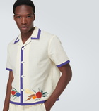 Bode Fruit Bunch appliqué shirt