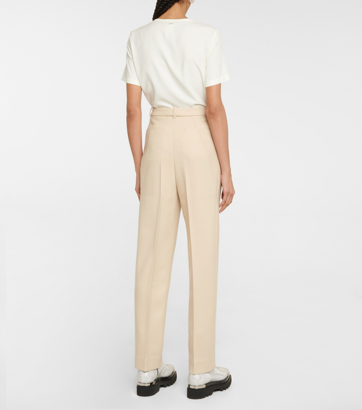 【Peter Do】Wool Bland Straight Pants 34 Peter Do - High-rise wool-blend straight pants Peter Do