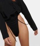 Y/Project Logo cotton jersey bodysuit