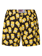 MC2 Saint Barth Man Mid-length Gustavia Swim-shorts With Bart Simpson Print | The Simpsons Special Edition