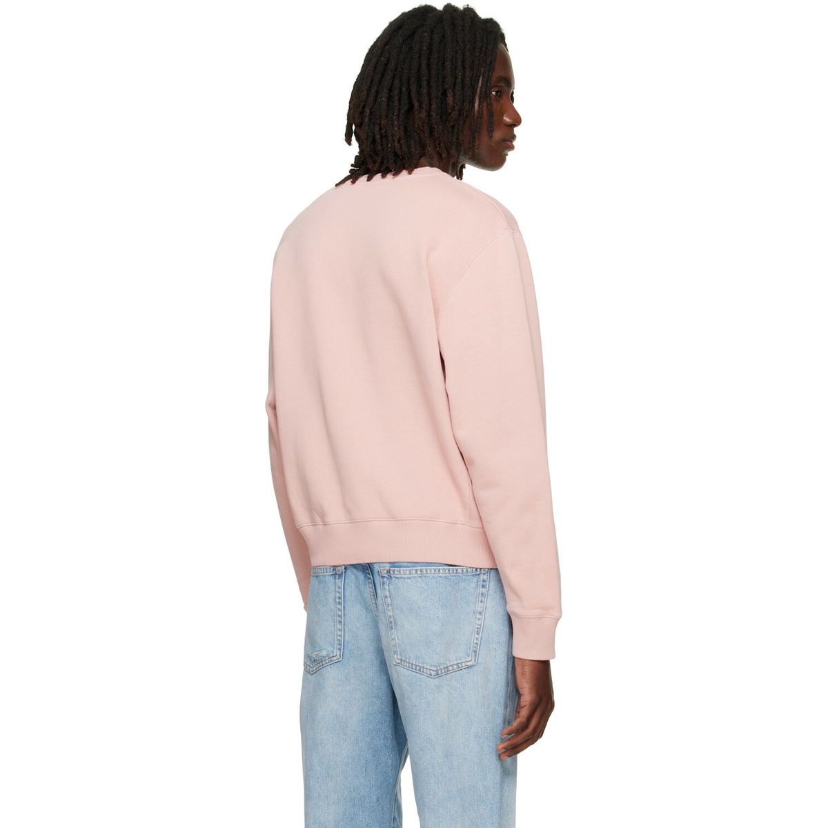 Acne Studios Pink Logo Fleece Sweatshirt