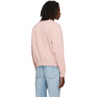 Acne Studios Pink Logo Fleece Sweatshirt