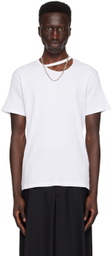 LGN Louis Gabriel Nouchi White Cutout T-Shirt