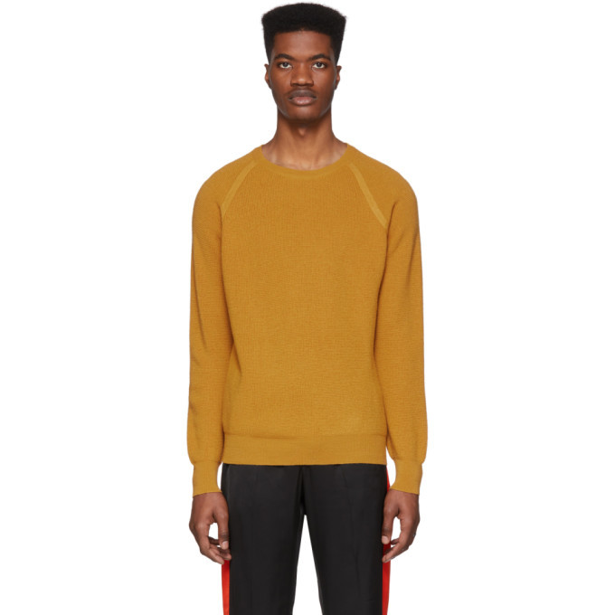 Eidos Orange Waffle Sweater