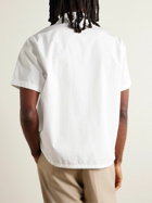 Noah - Camp-Collar Cotton-Poplin Shirt - White