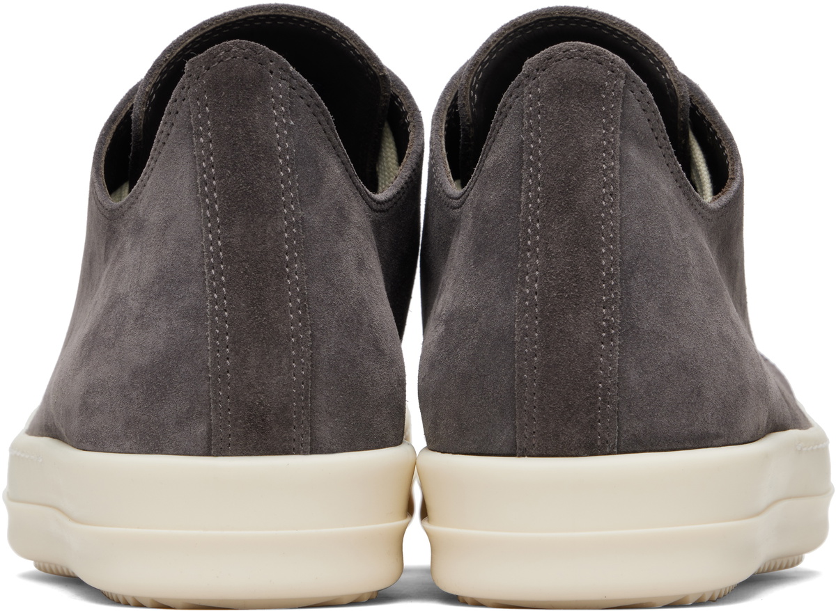 Rick Owens Gray Temple Low Sneakers