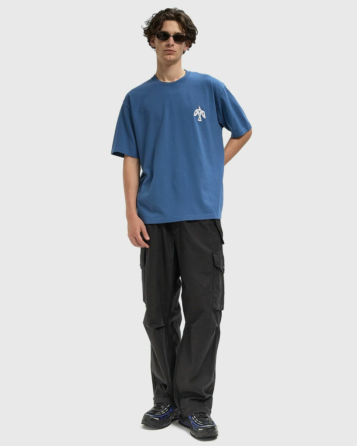 By Parra CROW LOGO TEE White Mens Shortsleefe