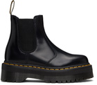 Dr. Martens Black 2976 Polished Smooth Platform Chelsea Boots