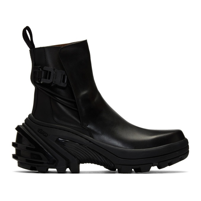 Photo: 1017 ALYX 9SM Black Fixed Sole Low Buckle Boots